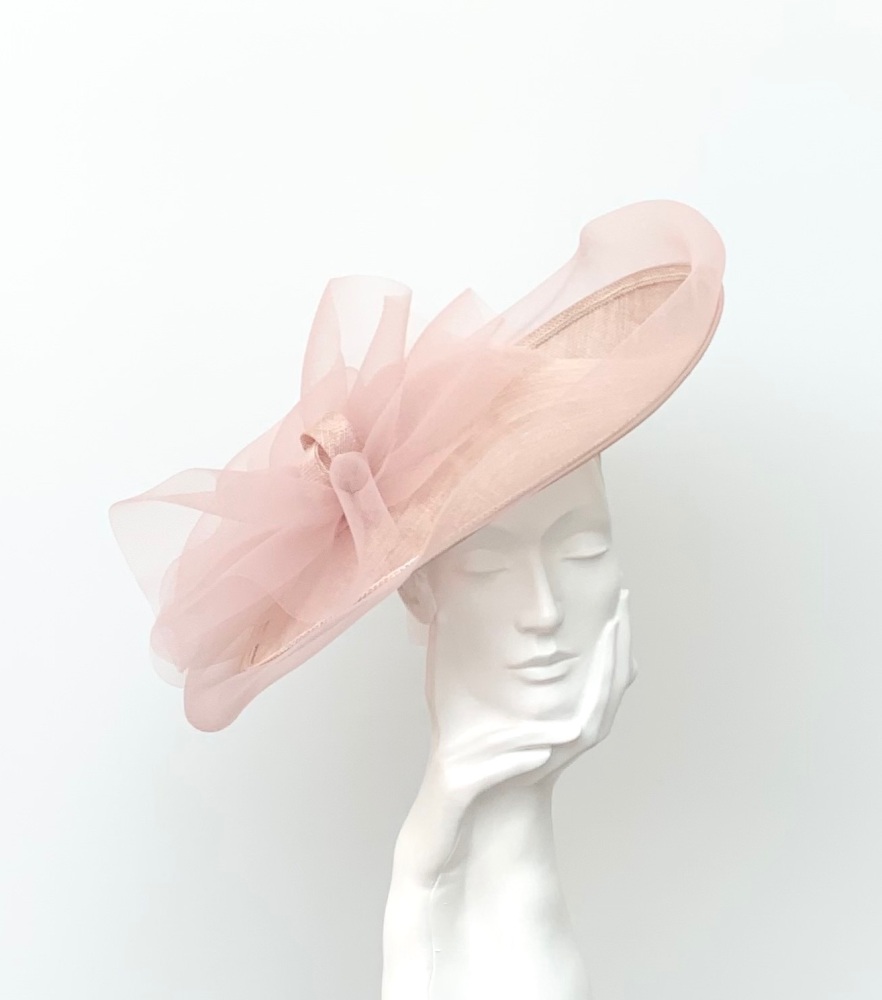 Nude Pink Crin Edged Hatinator Hat