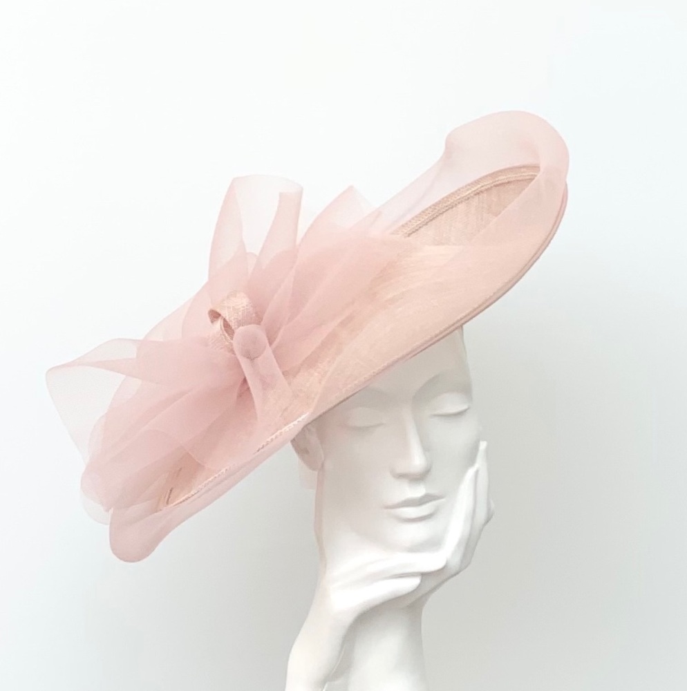 Nude Pink Crin Edged Hatinator Hat