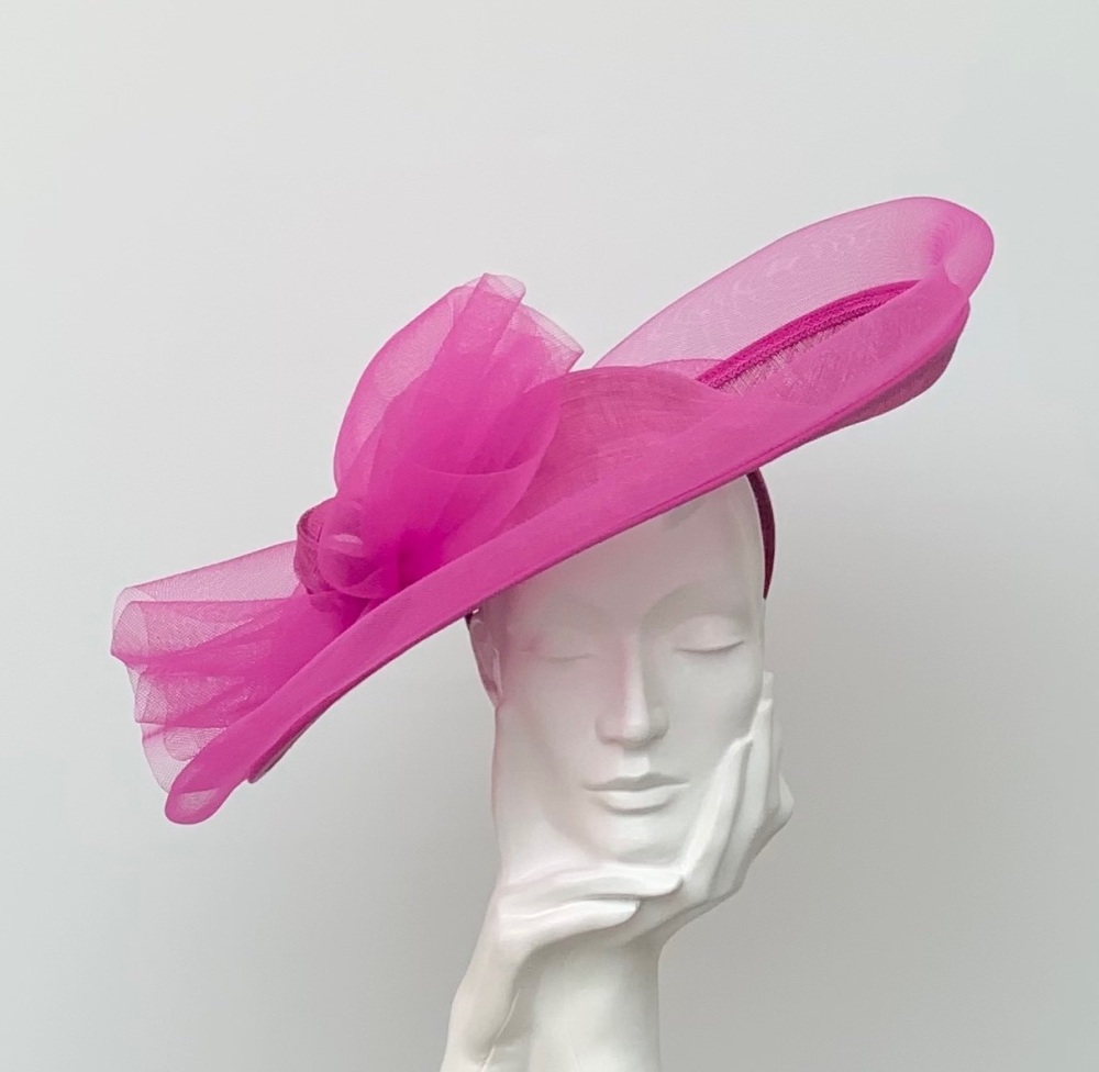 Magenta Pink Crin Edged Hatinator Hat