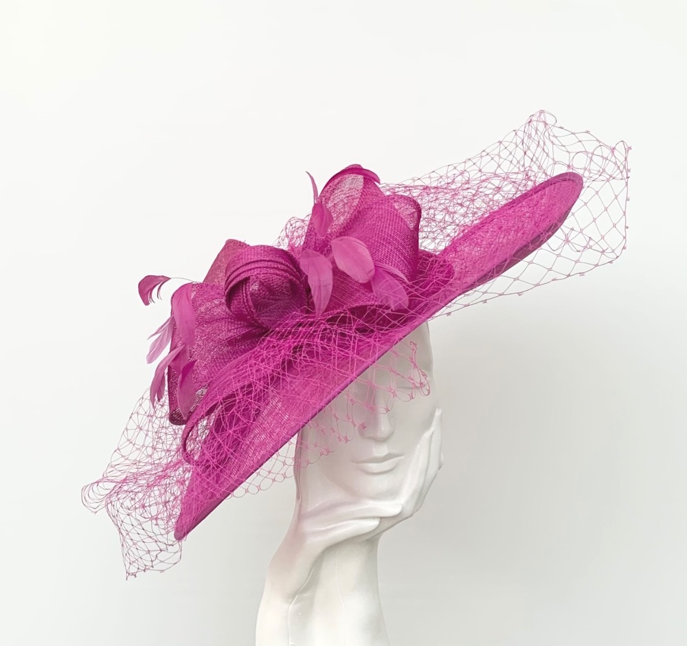 Magenta Purple Netted Large Hatinator Hat