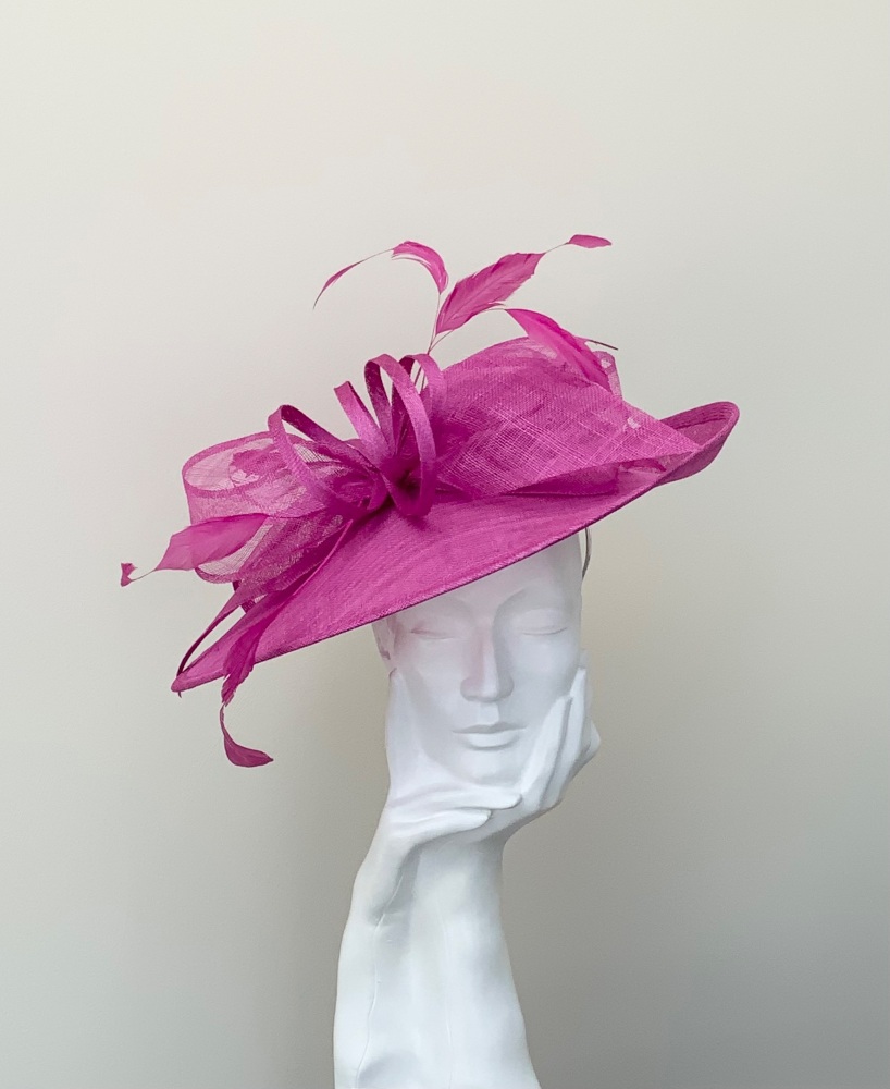Fuschia Pink Bow Hatinator