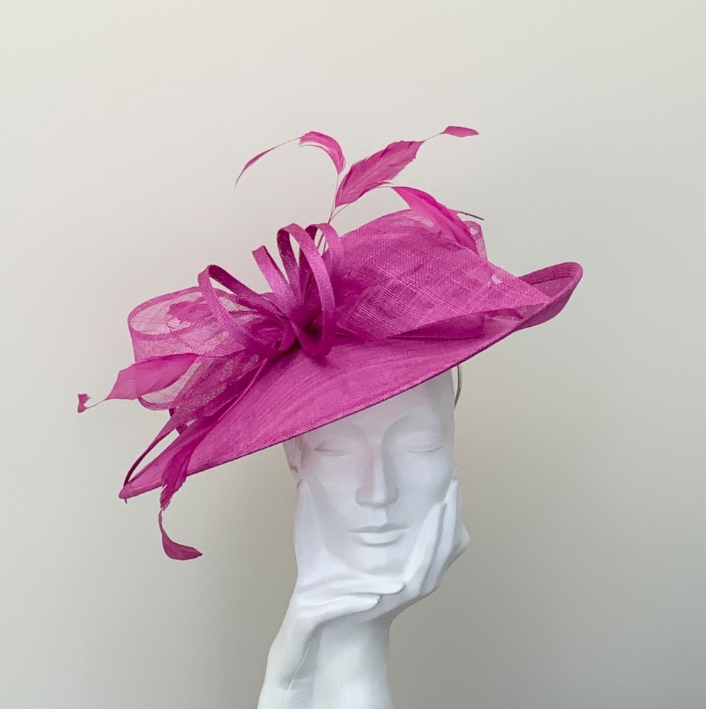 Fuschia Pink Bow Hatinator