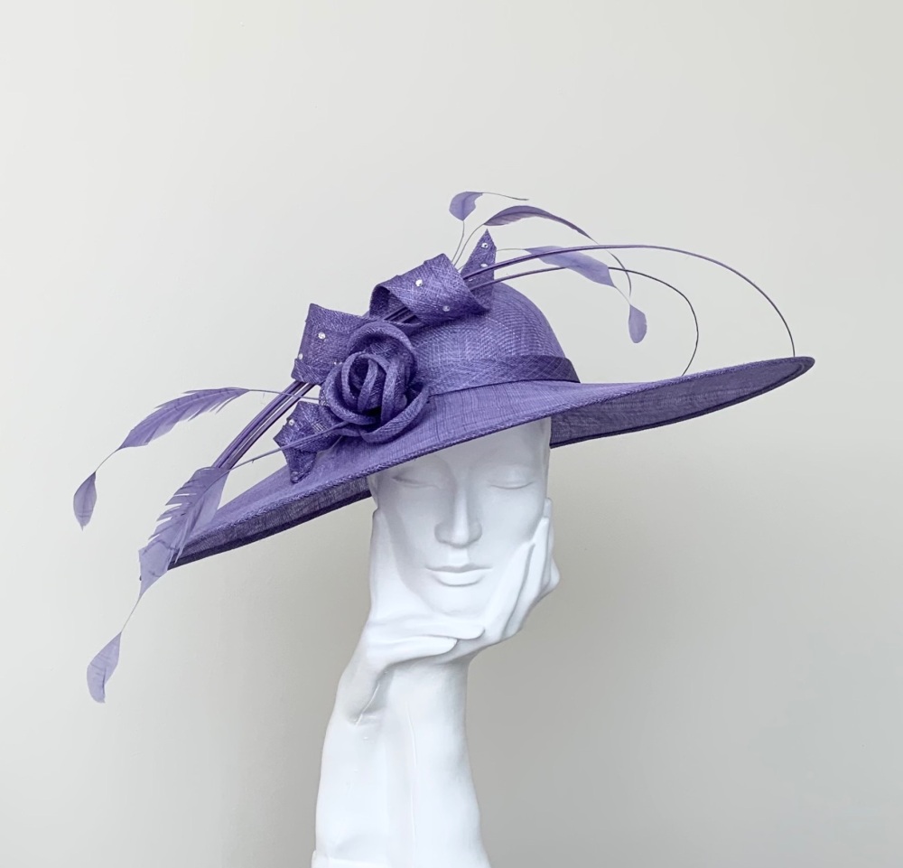 Wisteria (Mid) Purple Very Large Saucer Hatinator Hat
