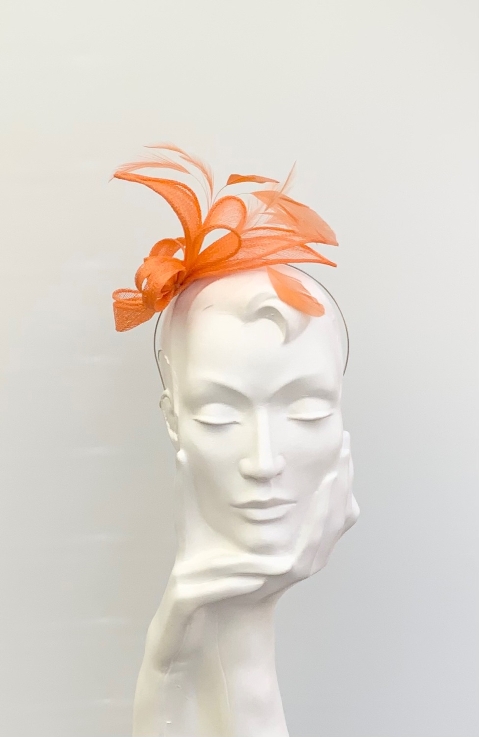 Orange Lily Small Fascinator