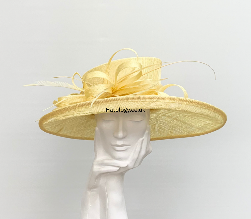 Yellow Wedding Occasion Hat