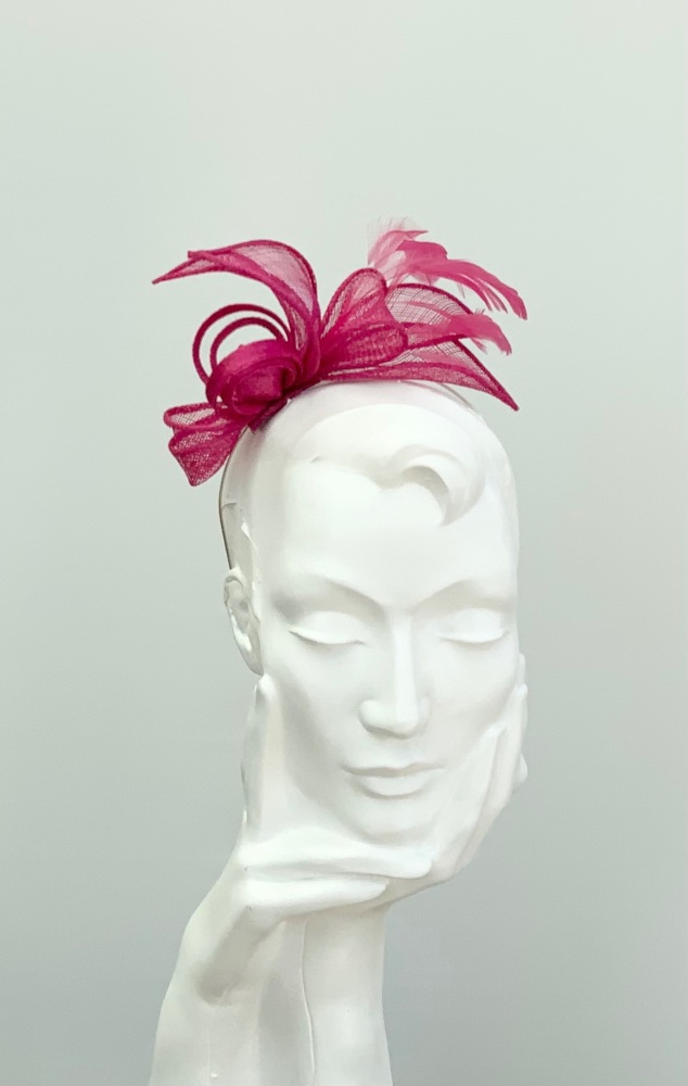 Raspberry Pink Lily Small Fascinator
