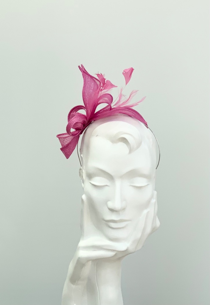 Rose Pink Lily Small Fascinator