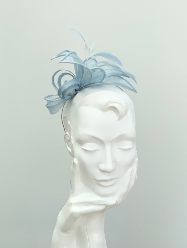 Light Blue  Lily Small Fascinator