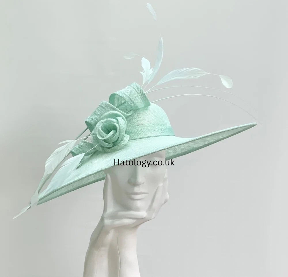 Mint Green Very Large Saucer Hatinator Hat