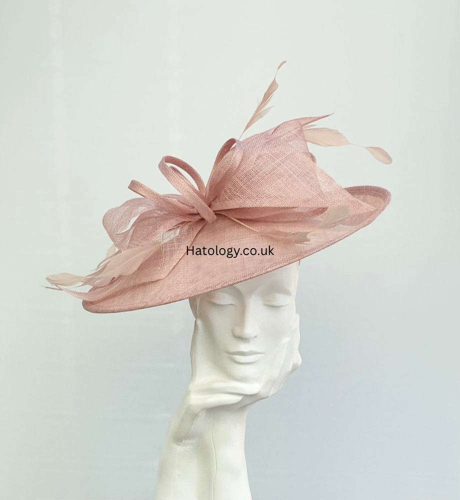 Blush Pink / Dusky Pink Bow Hatinator