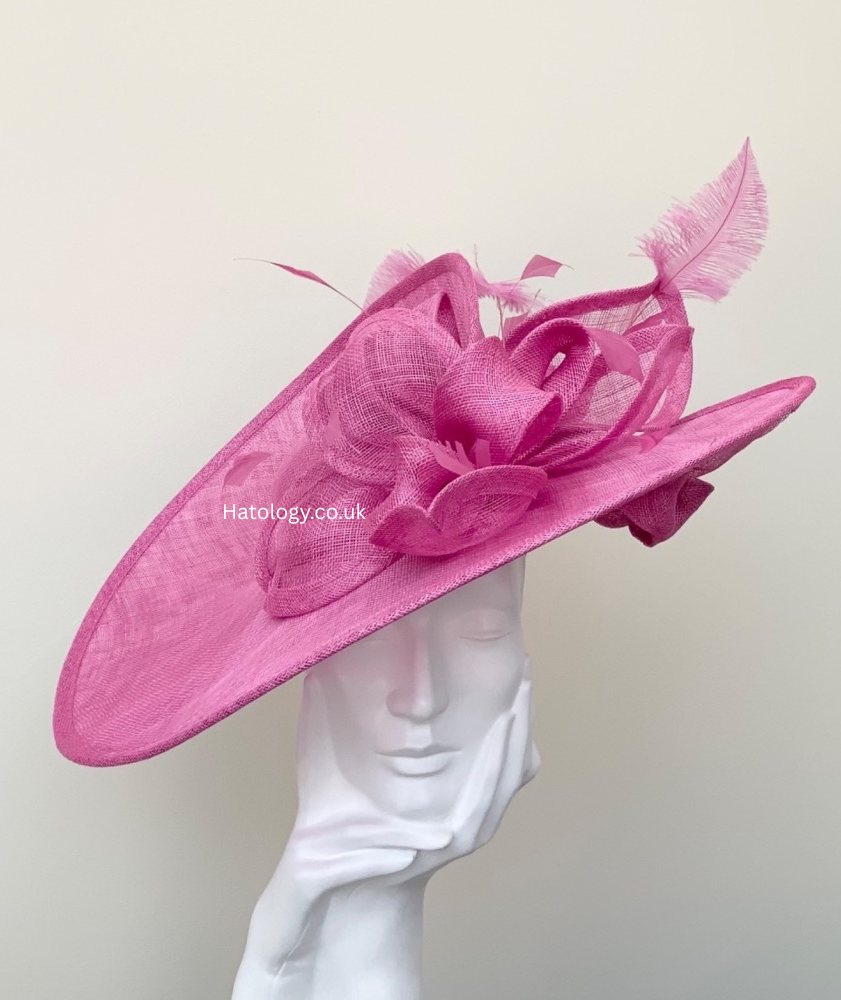 Rose Pink Large Saucer Hatinator Hat