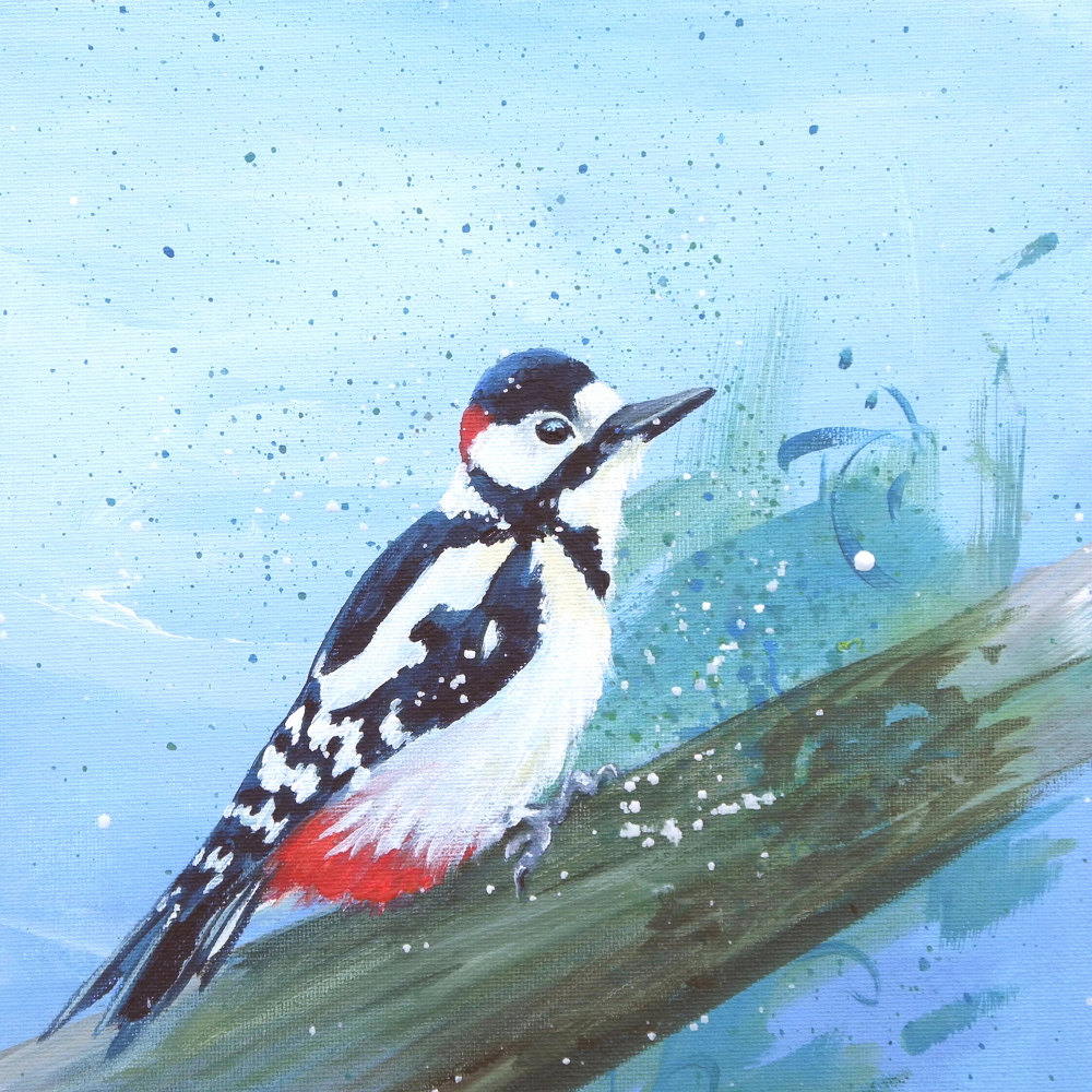 Woodpecker Mini Print