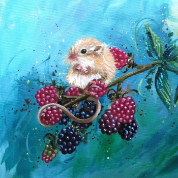 Harvest Mouse Wildlife Art Print