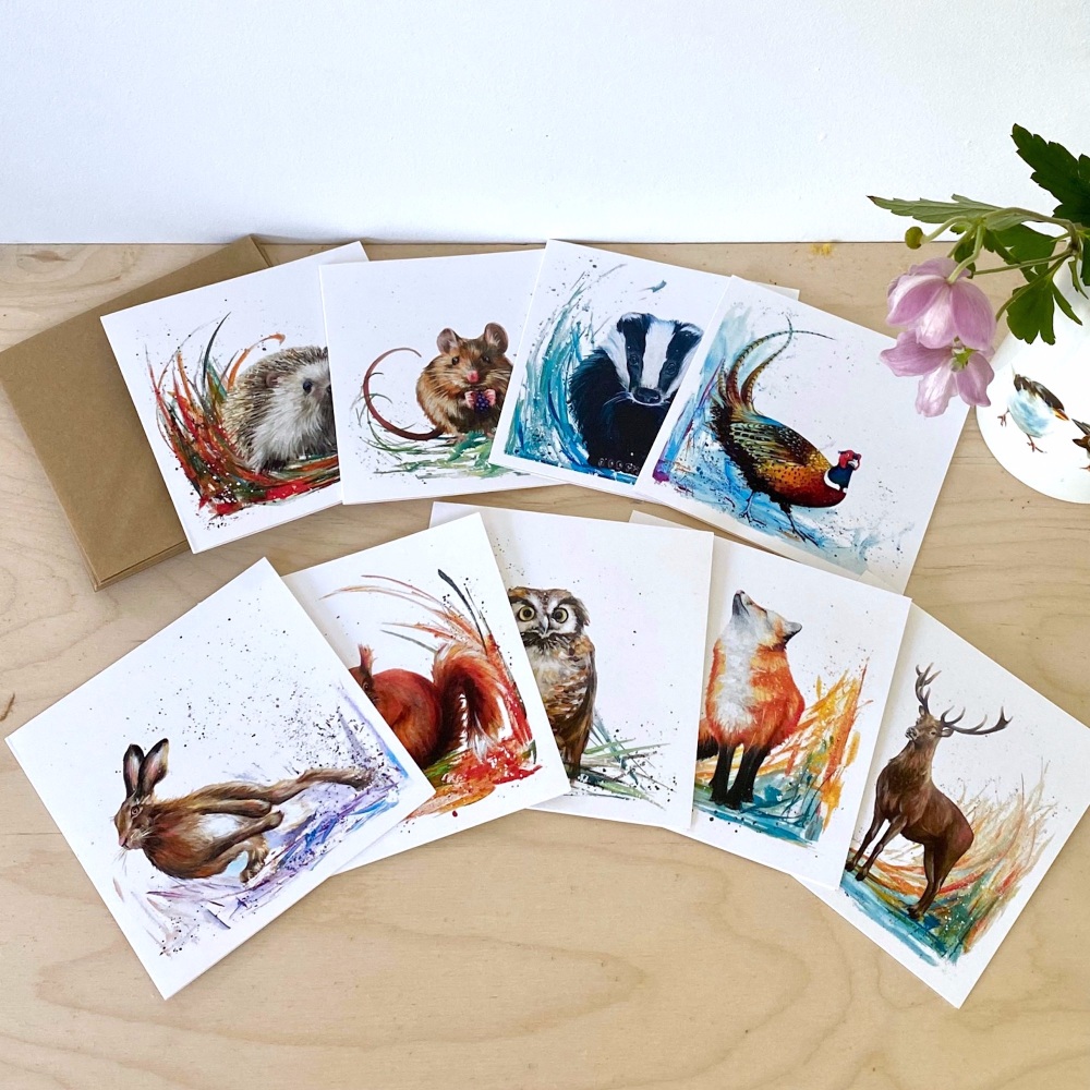 Forest Life- MULTIPACK CARDS (9)