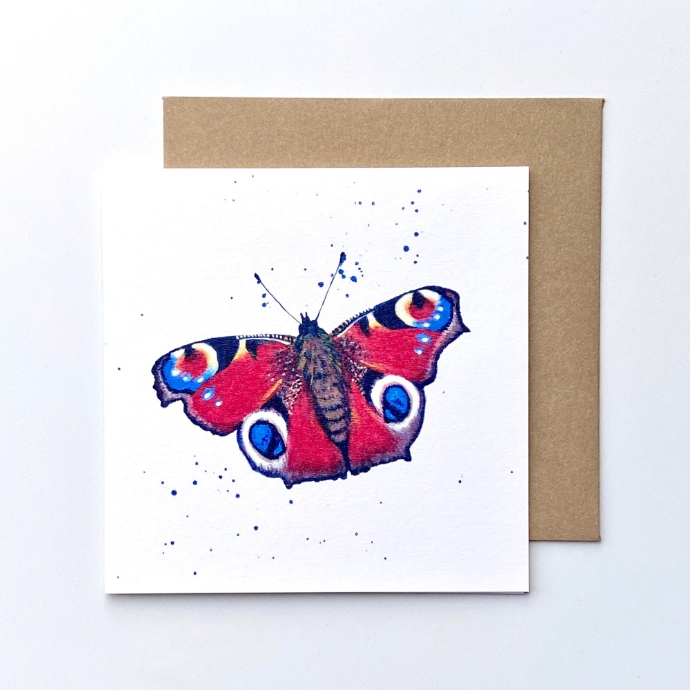 Peacock Butterfly CARD