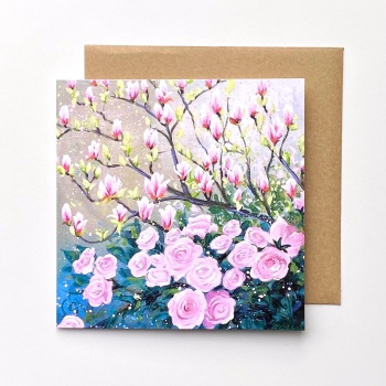 Spring Flowerscape 4 Card