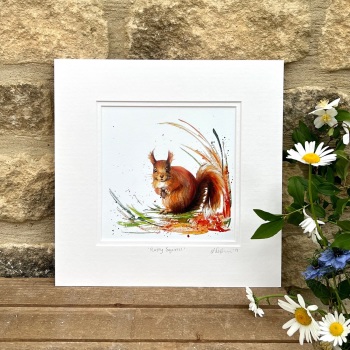 Rusty- Red Squirrel PRINT