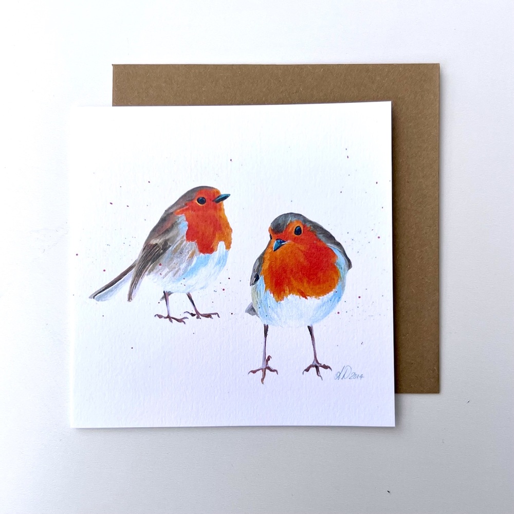Pair Of Robins CARD