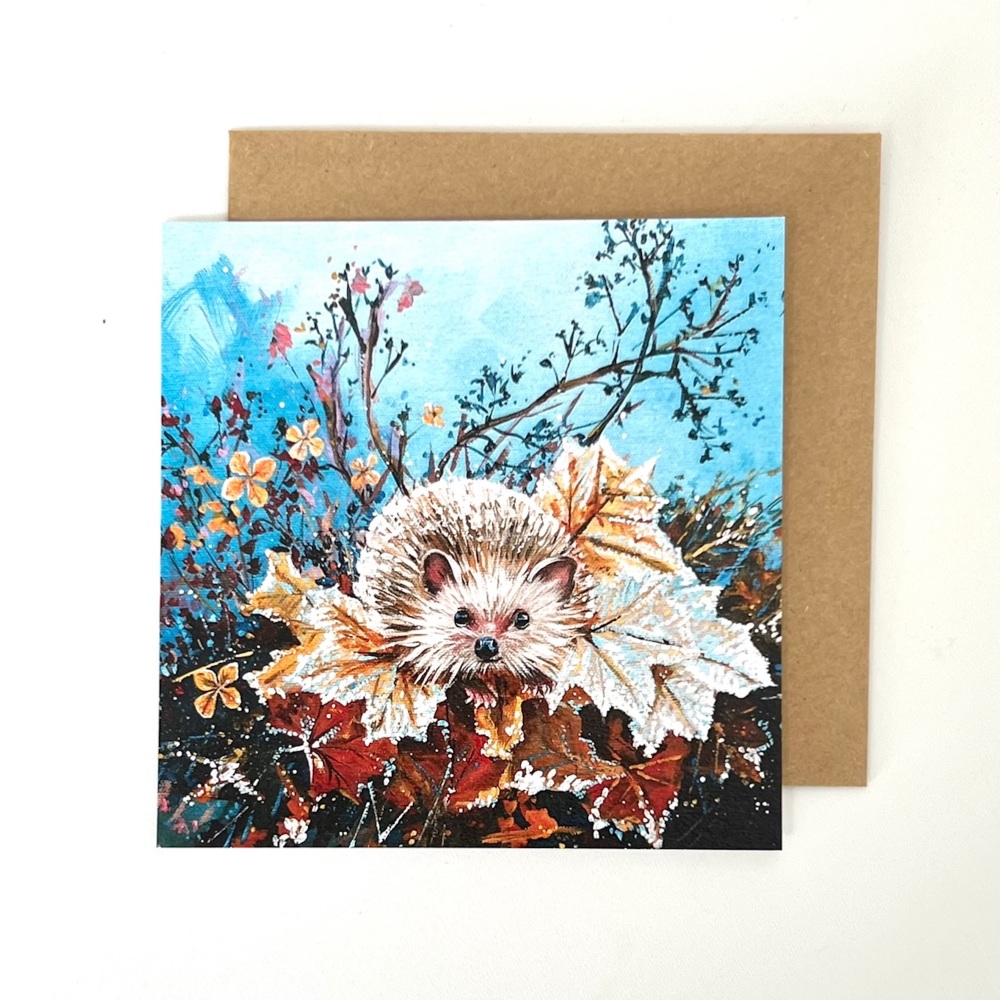 Winter Hedgehog CARD