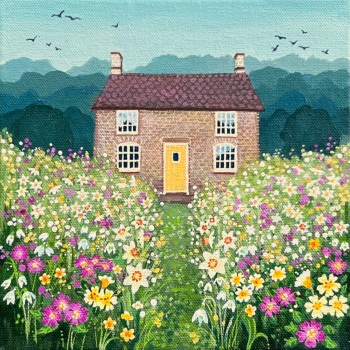 Spring Cottage- Mini print