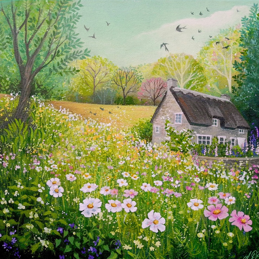 Foxglove Cottage -Print