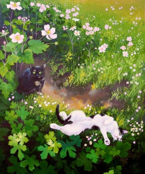 Lazing in Anemones- ORIGINAL PAINTING