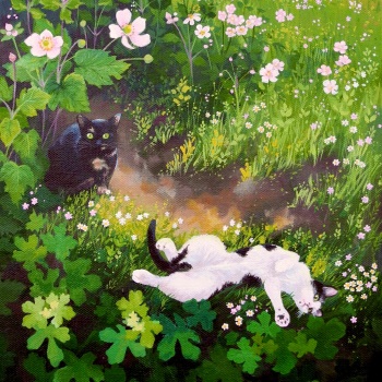 Lazing in Anemones- PRINT