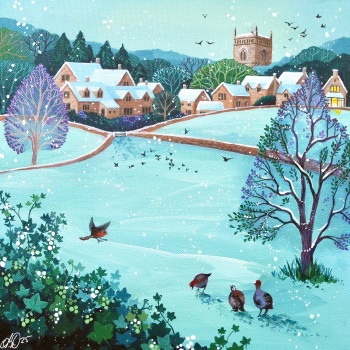 Winter Partridges- ORIGINAL PAINTING