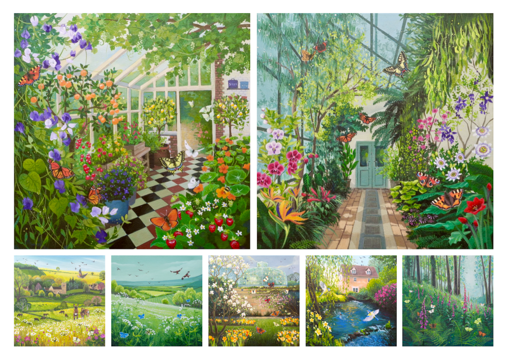 spring artwork montage