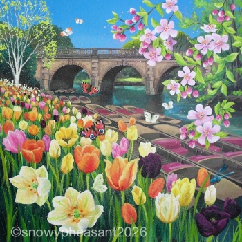 Oxford Punts- ORIGINAL PAINTING