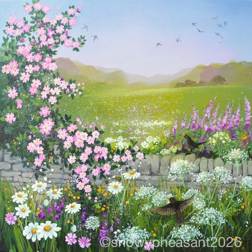 Wild Roses- ORIGINAL PAINTING