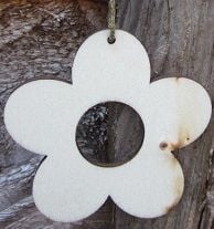 Flower, small wooden hanging blank