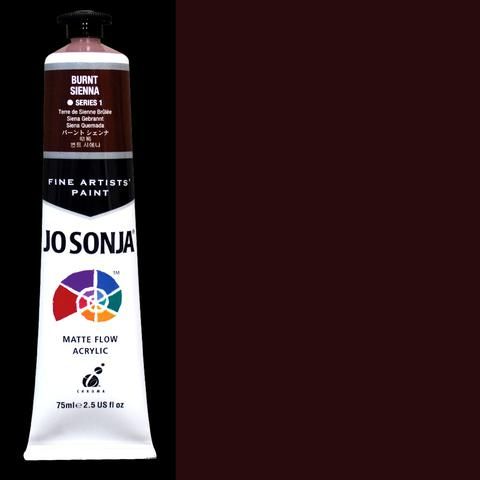 Burnt Sienna - Jo Sonja 75ml Artist Quality Acryllic Paint - Series 1