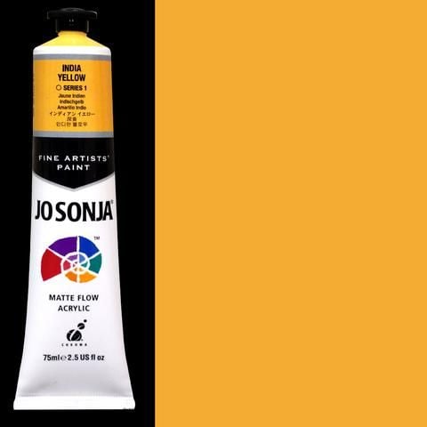 Indian Yellow - Jo Sonja 75ml Artist Quality Acryllic Paint - Series 1