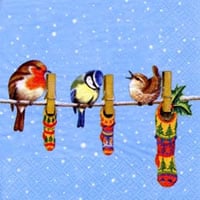 Birds on Wire, 33 x 33cm (19a)