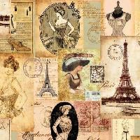 Madame a Paris, 25 x 25cm (45b)