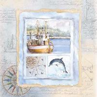 Maritime Card, 25 x 25cm (51b)