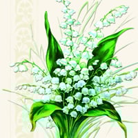 Sweet White Bells, 25 x 25cm (53b)