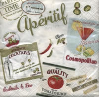 Vintage Appetizer, 25 x 25cm (39b)