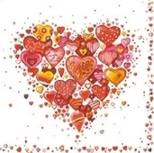 With Love White 25x25 (26b)