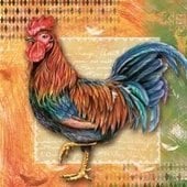Rooster 33 x 33cm (3a)