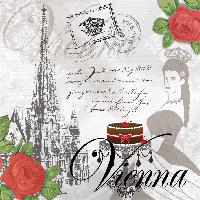 Teatime in Vienna, 33 x 33cm (24a)