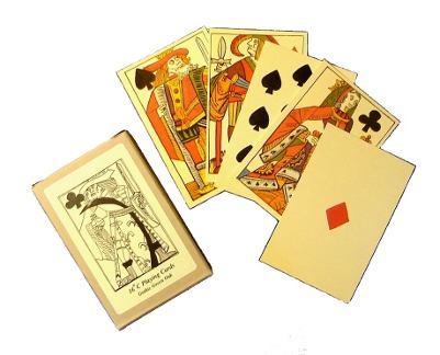 Reproduction sixteenth century playing cards of Pierre Marechal, 1567