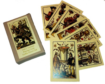 Reproduction sixteenth century playing cards of Jost Amman, 1588