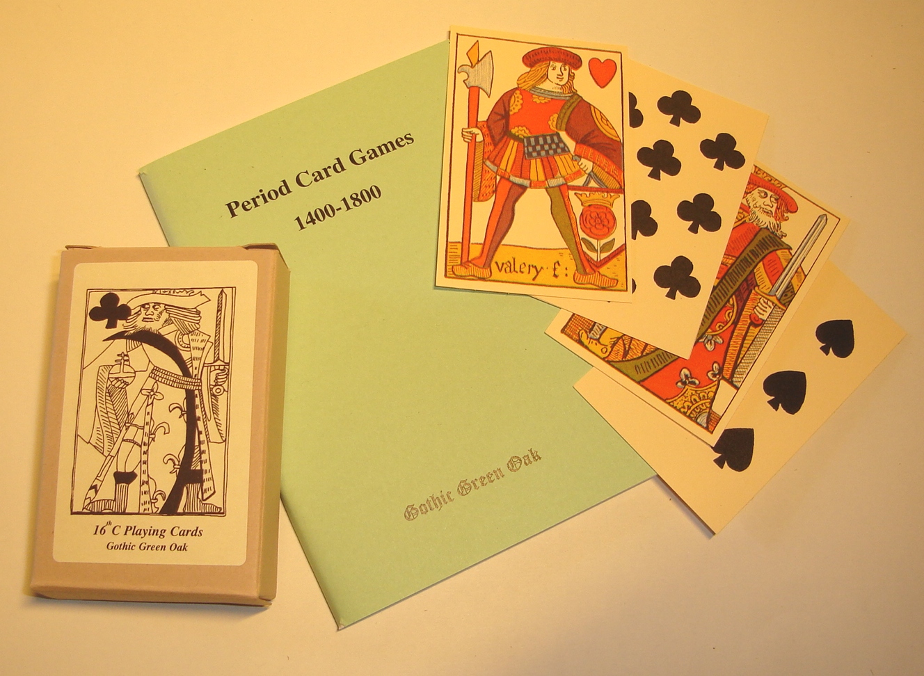 Playing cards, C16th French, with historic card games rule book