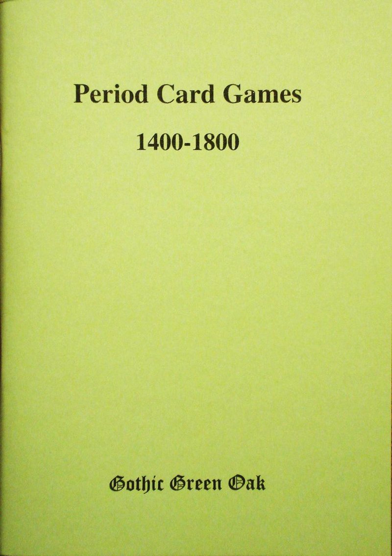 Period Card Games, rule book