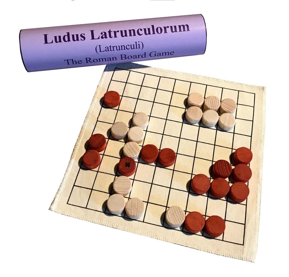<!-- 002 -->Ludus Latrunculorum, or Latrunculi - Linen Board