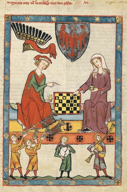 Margrave Otto IV of Brandenburg, depicted in the Codex Manesse, 1300