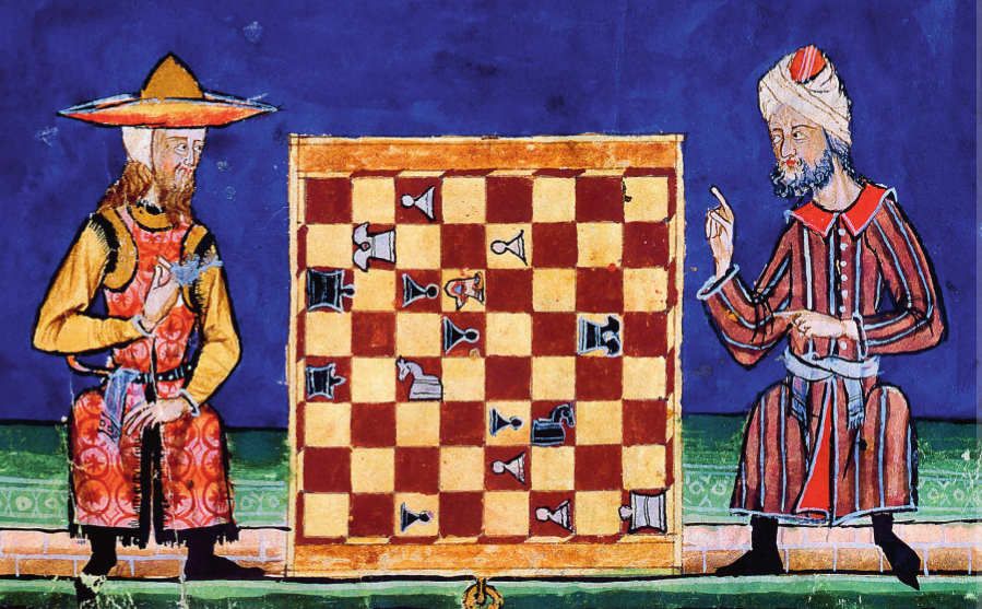 Chess players from the Alfonso manuscript