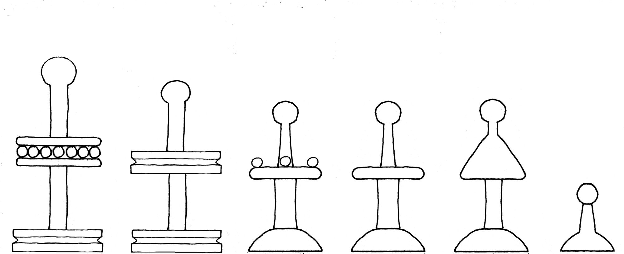Regnault de Montauban chess set interpretive diagram